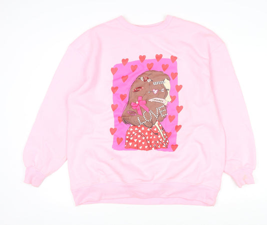 Womens UK Size 12 Savida Pink Pullover Sweatshirt