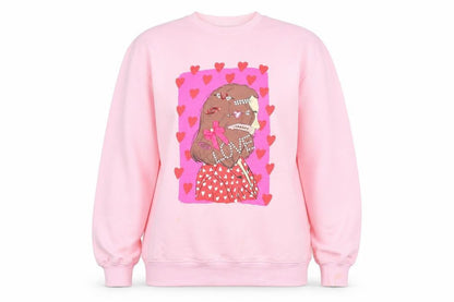 Womens UK Size 12 Savida Pink Pullover Sweatshirt