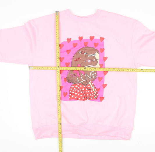 Womens UK Size 12 Savida Pink Pullover Sweatshirt