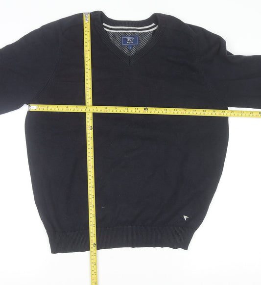 Mens UK Size M DG'S Drifter Black Pullover Jumper