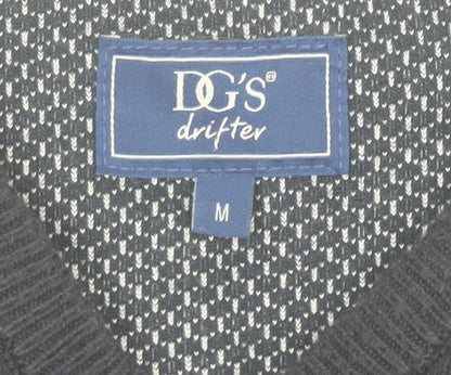 Mens UK Size M DG'S Drifter Black Pullover Jumper