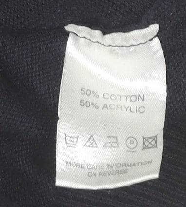 Mens UK Size M DG'S Drifter Black Pullover Jumper