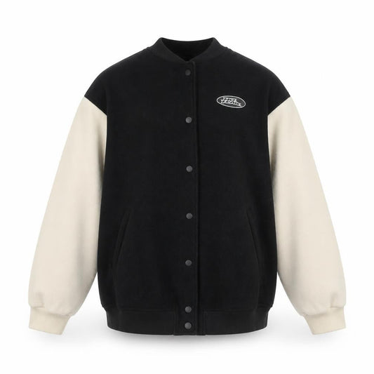 Mens UK Size L H&M Black Varsity Jacket