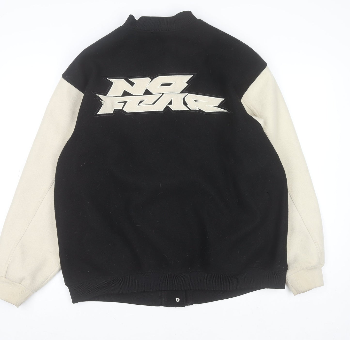 Mens UK Size L H&M Black Varsity Jacket