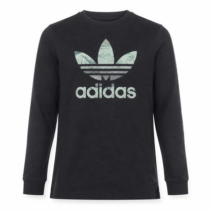 Adidas Boys Black Crew Neck Logo Pullover Sweatshirt 13-14 Years