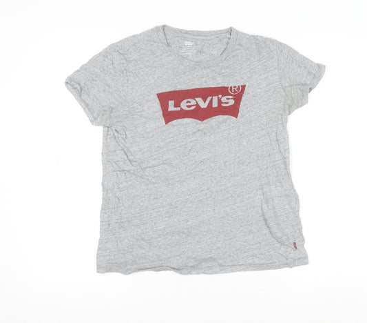 Womens UK Size S Levi's Grey Basic T-Shirt