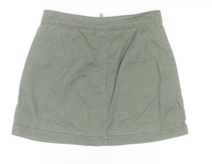 Womens UK Size 10 H&M Straight & Pencil Twill Skirt