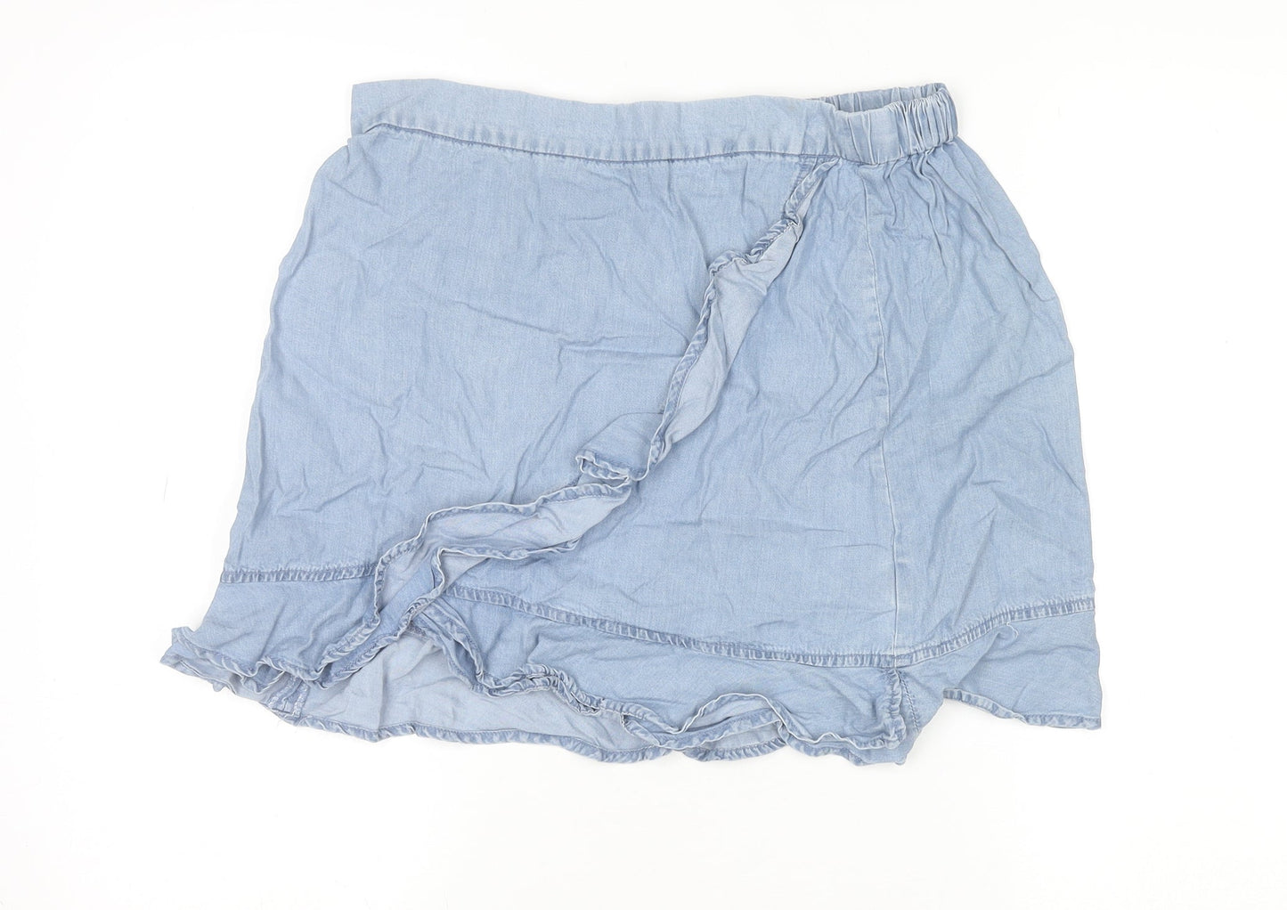 Womens UK Size 14 Dunnes Stores A-Line Chambray Skirt
