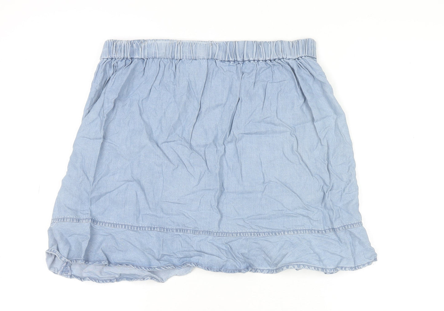 Womens UK Size 14 Dunnes Stores A-Line Chambray Skirt