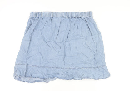 Womens UK Size 14 Dunnes Stores A-Line Chambray Skirt