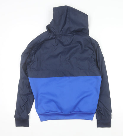 Boys UK Size 12-13 Years adidas Blue Full Zip Hoodie