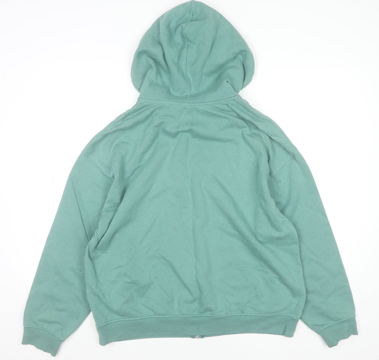 Mens UK Size L H&M Green Full Zip Hoodie