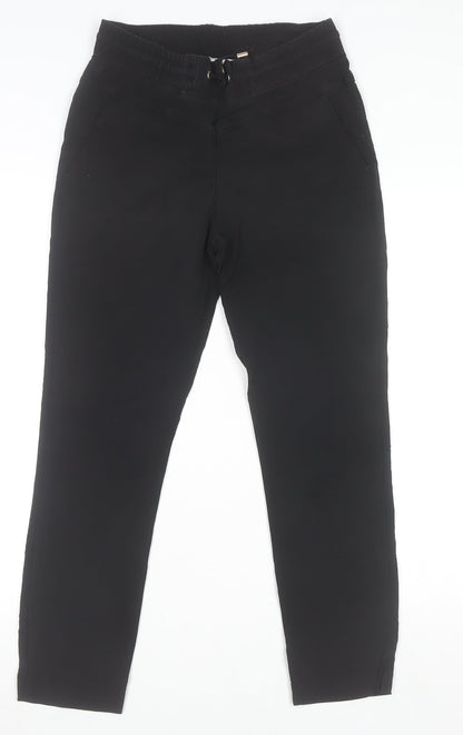 Womens UK Size XS &Co Woman Slim Fit Ankle Black Trousers