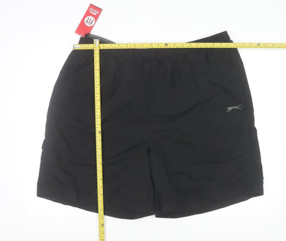 Slazenger Men's Black 4XL Lightweight Quick Dry Sports Shorts