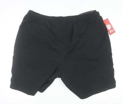 Slazenger Men's Black 4XL Lightweight Quick Dry Sports Shorts