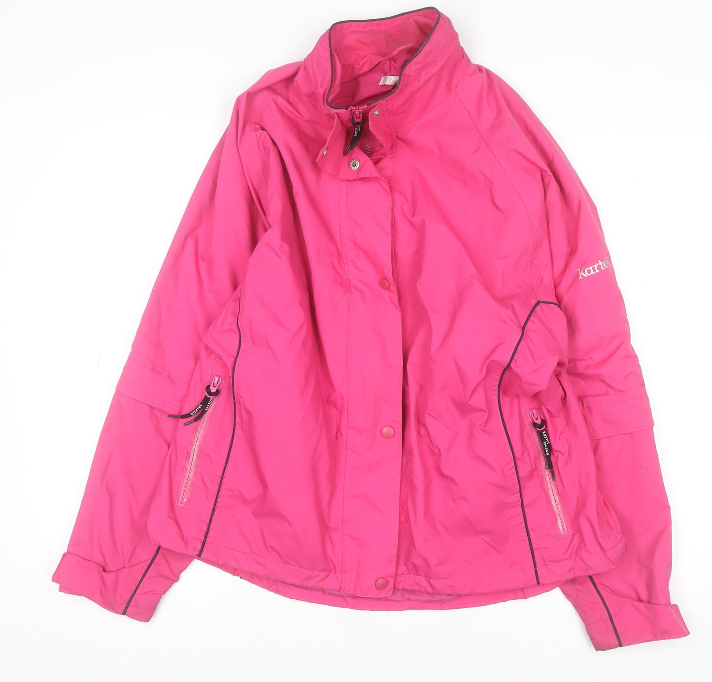 Womens UK Size 16 Kartel Pink Rain Coat