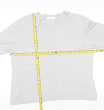 Womens UK Size 18 Marks and Spencer Grey Basic T-Shirt
