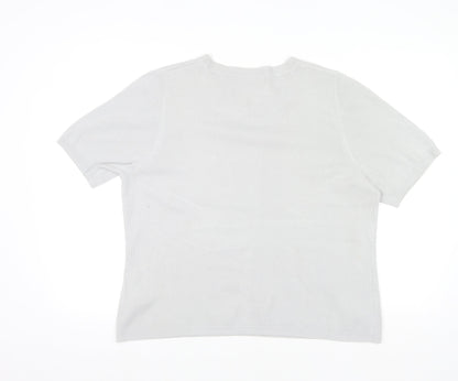 Womens UK Size 18 Marks and Spencer Grey Basic T-Shirt