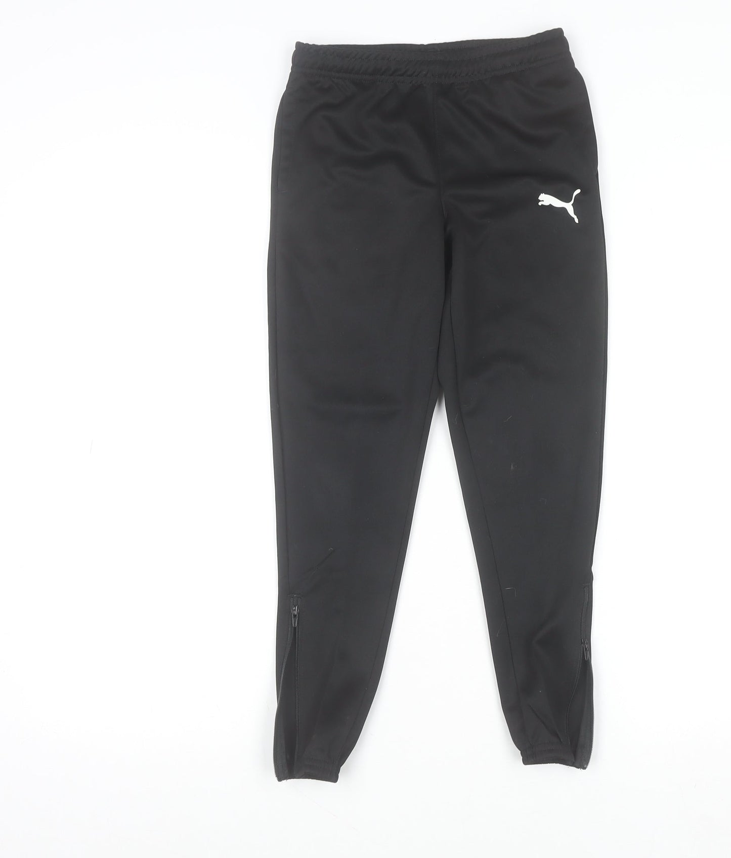 Puma Boys Black 7-8 Years Track Pants DryCell Sports Joggers