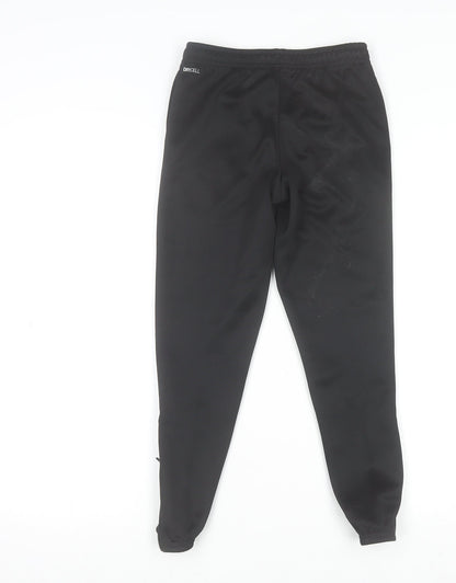 Puma Boys Black 7-8 Years Track Pants DryCell Sports Joggers