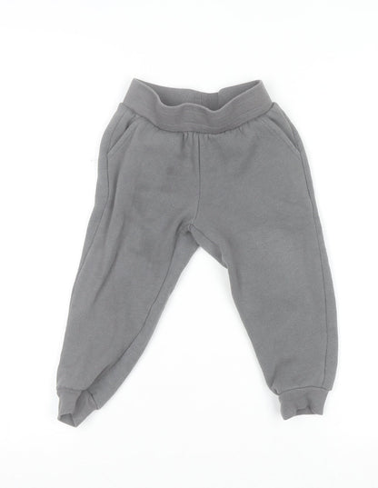 Disney Junior Mickey Boys Grey Jogger Sweatpants 3 Years Cotton Blend