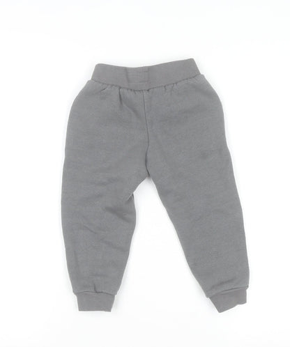 Disney Junior Mickey Boys Grey Jogger Sweatpants 3 Years Cotton Blend