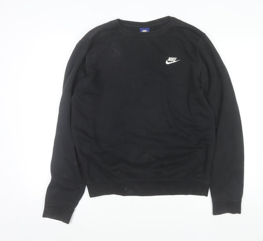 Mens UK Size S Nike Black Pullover Sweatshirt