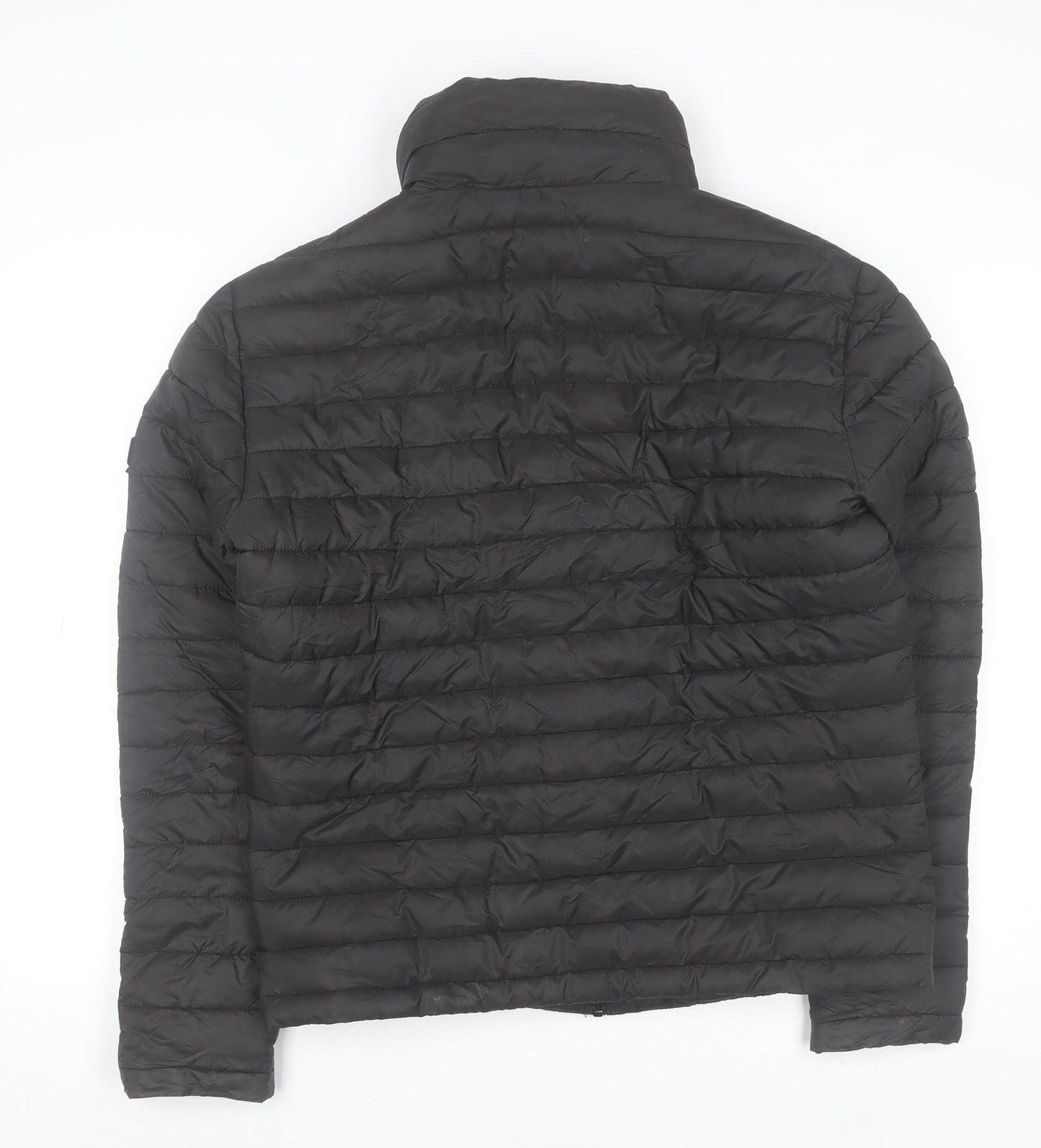 Mens UK Size M Superdry Black Puffer Jacket