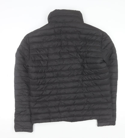 Mens UK Size M Superdry Black Puffer Jacket
