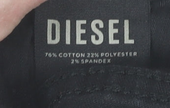 Womens UK Size 10 Diesel Regular Fit Skinny Black Jeans
