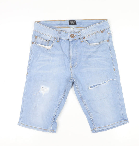 Mens UK Size 30 River Island Slim Fit Bermuda Shorts