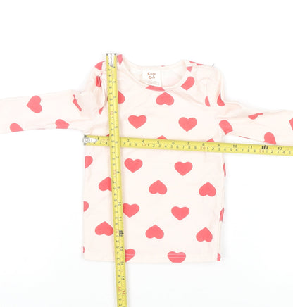 Girls UK Size 3 Years Cozy Cub Ivory Basic T-Shirt