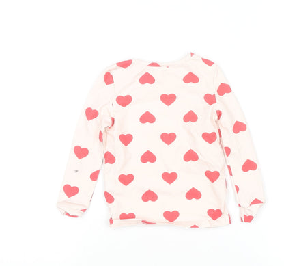 Girls UK Size 3 Years Cozy Cub Ivory Basic T-Shirt