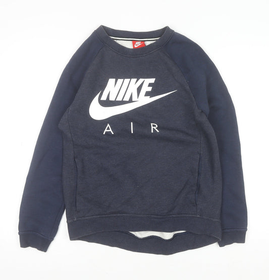 Mens UK Size XS Nike Blue Pullover Sweatshirt