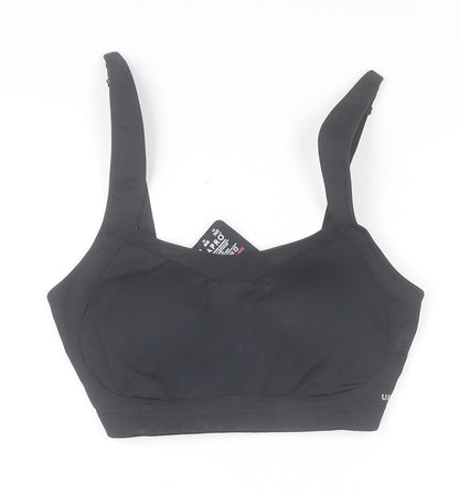 USA Pro Women’s Black 36DD Sports Bra High Support Nylon Blend
