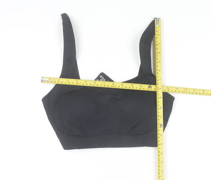USA Pro Women’s Black 36DD Sports Bra High Support Nylon Blend