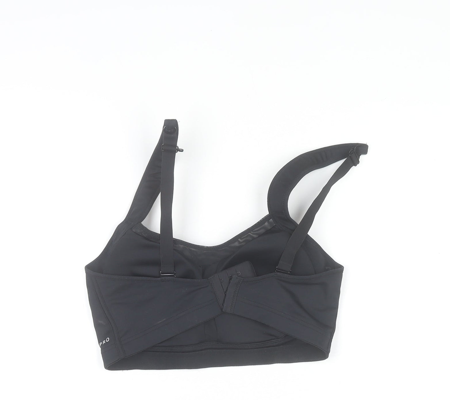 USA Pro Women’s Black 36DD Sports Bra High Support Nylon Blend