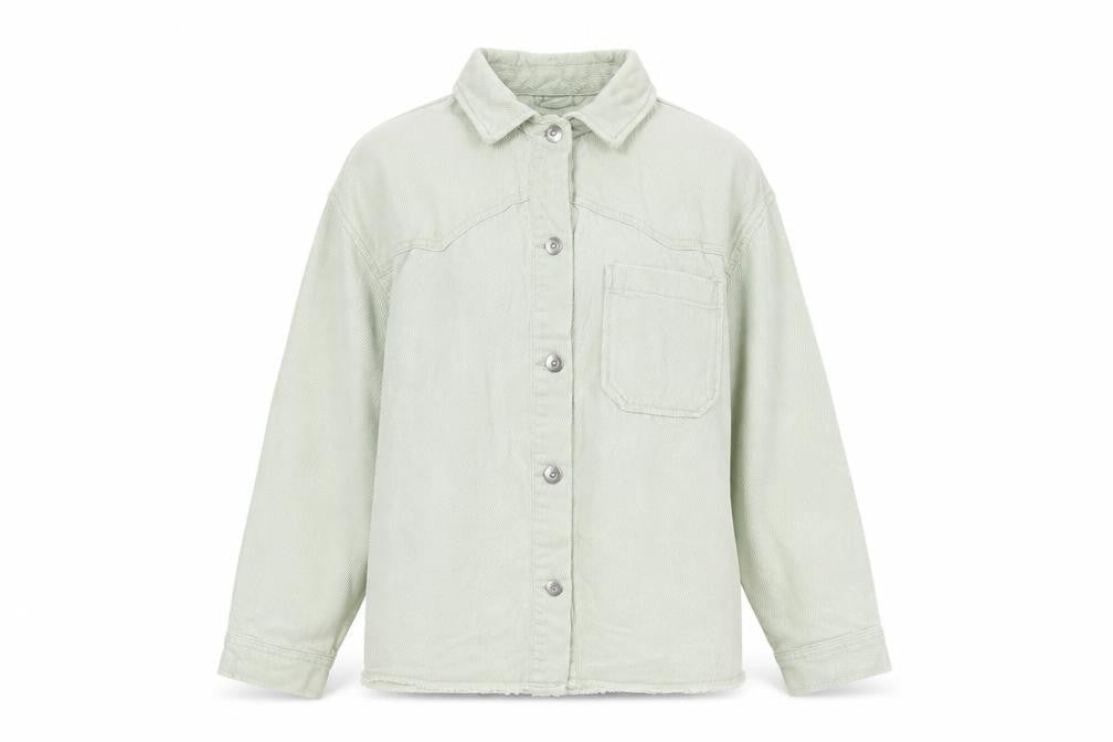 Womens UK Size S Zara Green Basic Jacket