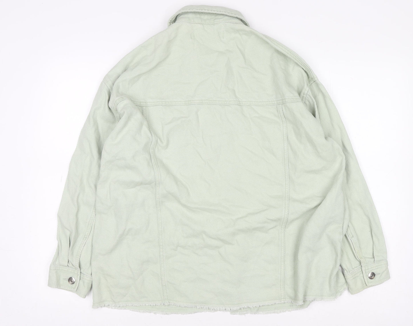 Womens UK Size S Zara Green Basic Jacket