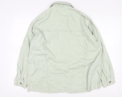 Womens UK Size S Zara Green Basic Jacket