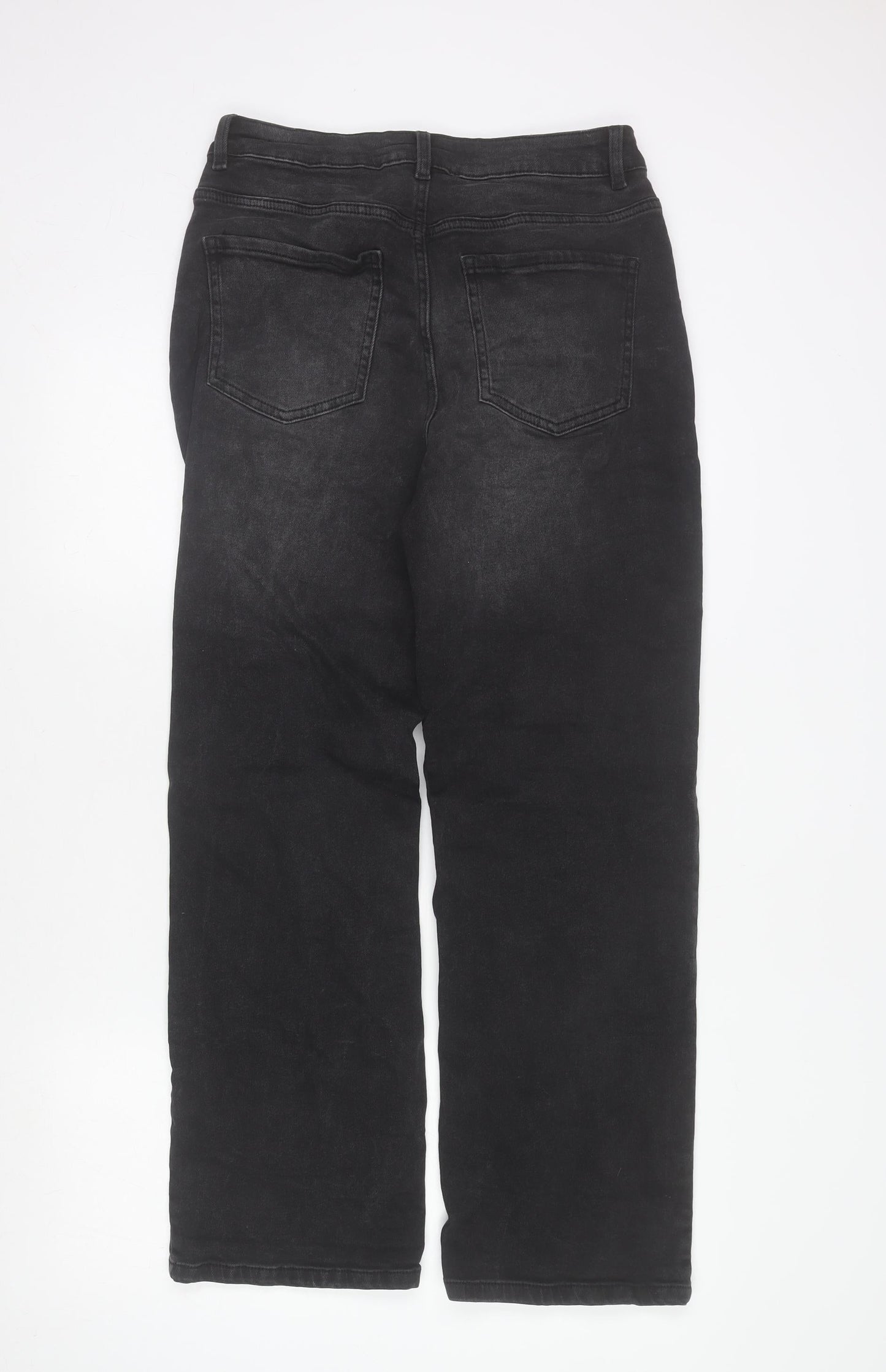 Womens UK Size 10 Dunnes Stores Regular Fit Straight Black Jeans