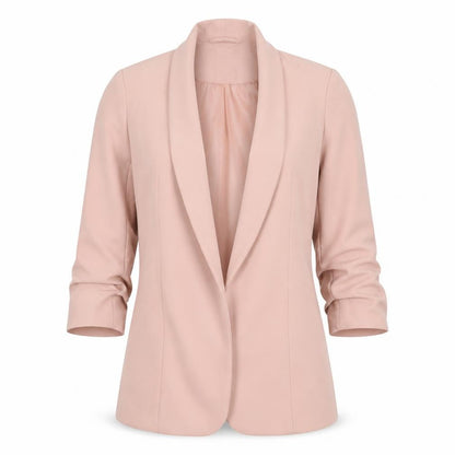 Pieces Women’s Pink L Blazer Jacket Mid-Length Regular Fit
