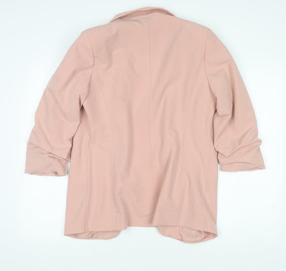 Pieces Women’s Pink L Blazer Jacket Mid-Length Regular Fit