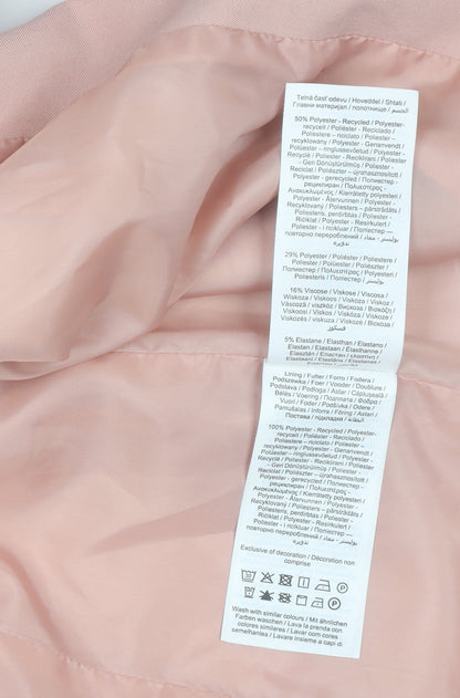 Pieces Women’s Pink L Blazer Jacket Mid-Length Regular Fit