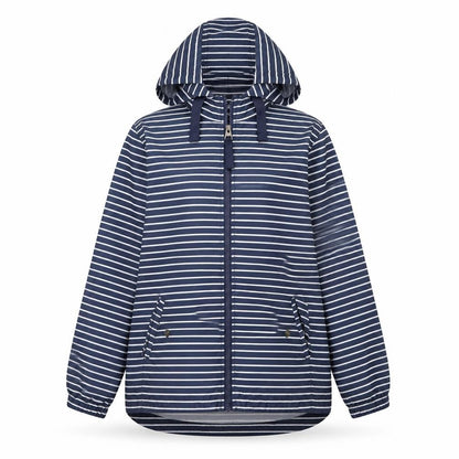 Womens UK Size 8 Fat Face Blue Rain Coat