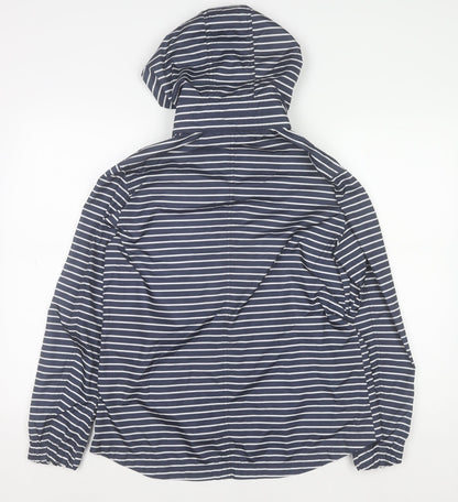 Womens UK Size 8 Fat Face Blue Rain Coat