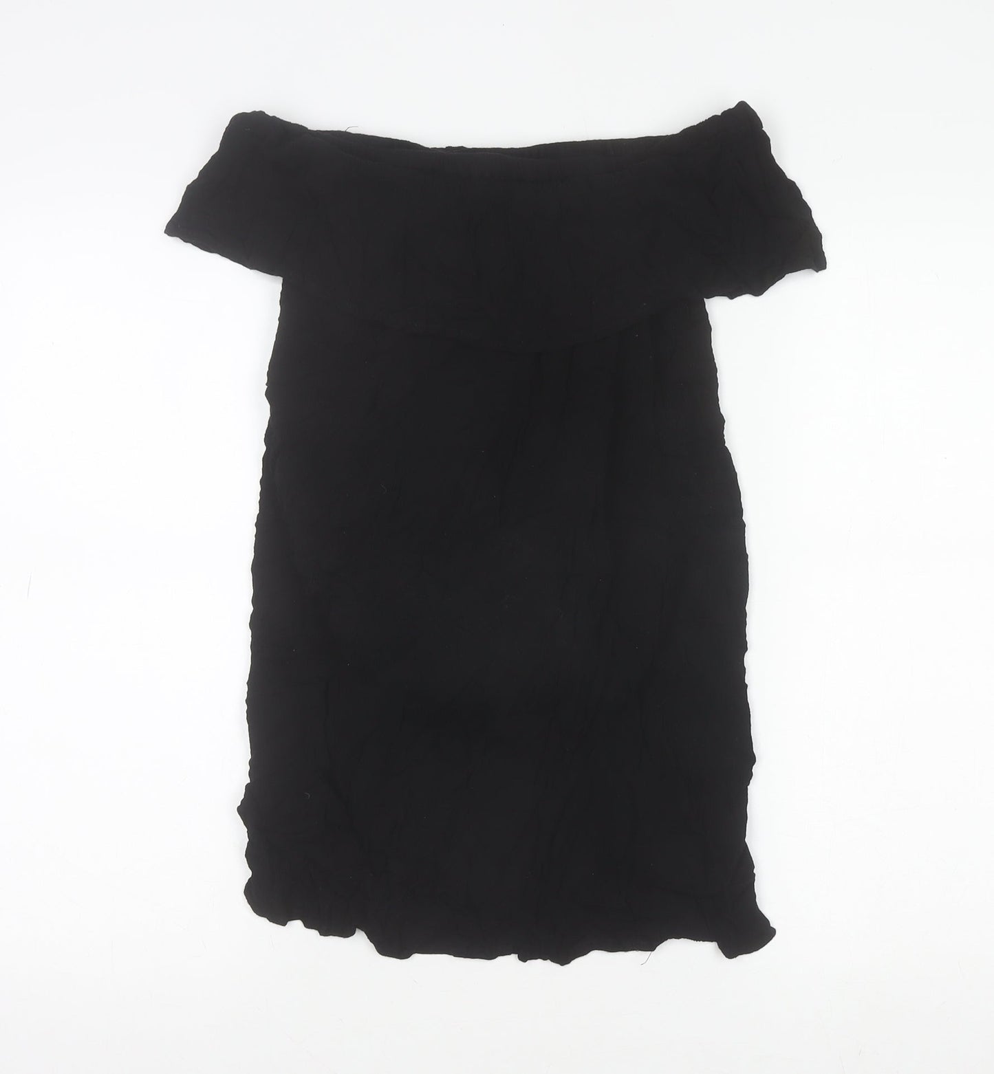 Womens UK Size M Cotton On Black Off the Shoulder Blouse