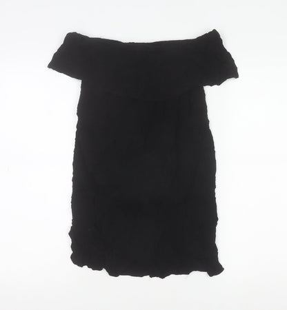 Womens UK Size M Cotton On Black Off the Shoulder Blouse