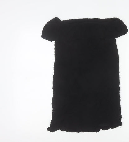 Womens UK Size M Cotton On Black Off the Shoulder Blouse