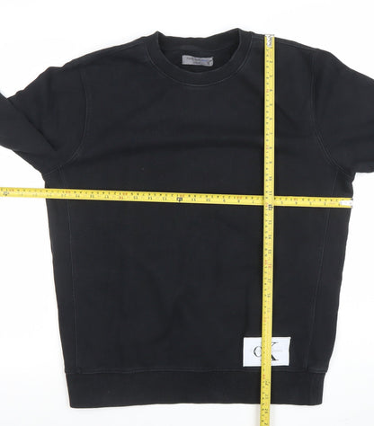 Mens UK Size L Calvin Klein Jeans Black Pullover Sweatshirt